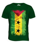 SÃO TOMÉ AND PRÍNCIPE GRUNGE FLAG MENS XS S M L XL - Adult & Kids T-Shirts, Sweatshirts & Hoodies apparel design preview 1