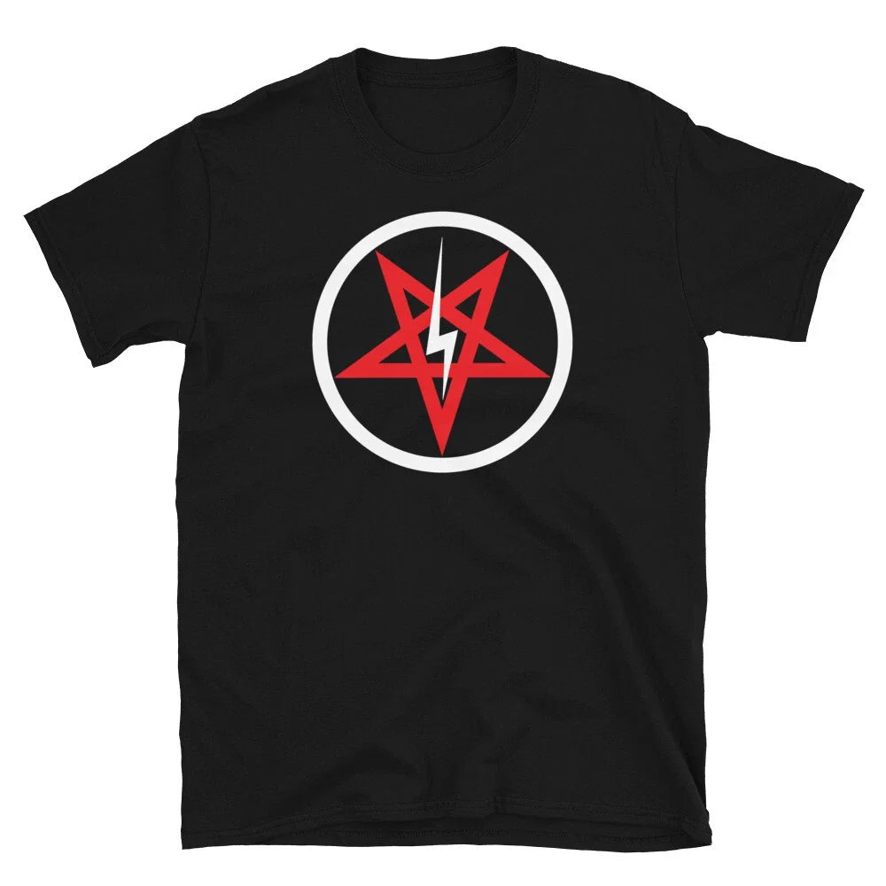 Satanic Church Sigil Bolt Inverted Pentagram Men's - Adult & Kids T-Shirts, Sweatshirts & Hoodies apparel design preview 1