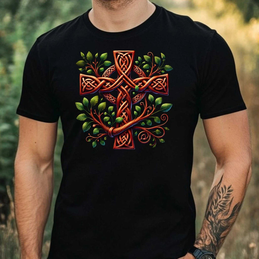 Mens Celtic Crosses Motif Cotton Size XS to 5XL - Adult & Kids T-Shirts, Sweatshirts & Hoodies apparel design preview 1