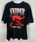 Vintage Y2K Sniper Big Graphic Print Skull Crossbones - Adult & Kids T-Shirts, Sweatshirts & Hoodies apparel design preview 1