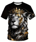 Casual Elegant Men's Lion Crown Graphic - Adult & Kids T-Shirts, Sweatshirts & Hoodies apparel design preview 1