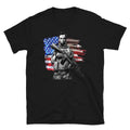 Tactical Abe Lincoln Soldier with Flag Short-Sleeve - Adult & Kids T-Shirts, Sweatshirts & Hoodies apparel design preview 1
