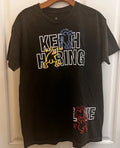 Keith Haring Love Black Size Medium - Adult & Kids T-Shirts, Sweatshirts & Hoodies apparel design preview 1
