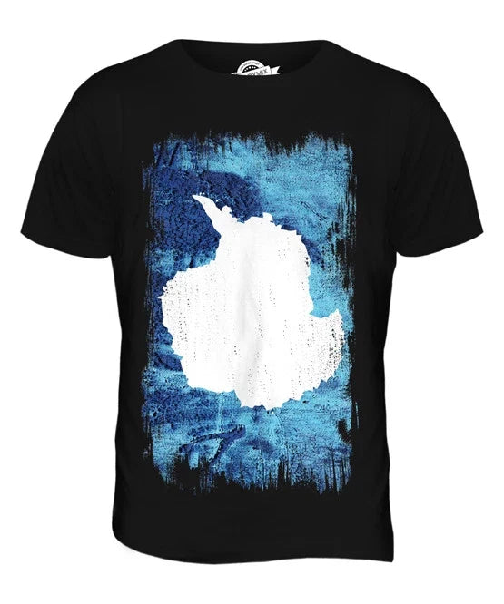 ANTARCTICA GRUNGE FLAG MENS XS S M L XL 2XL 3XL 4XL - Adult & Kids T-Shirts, Sweatshirts & Hoodies apparel design preview 1