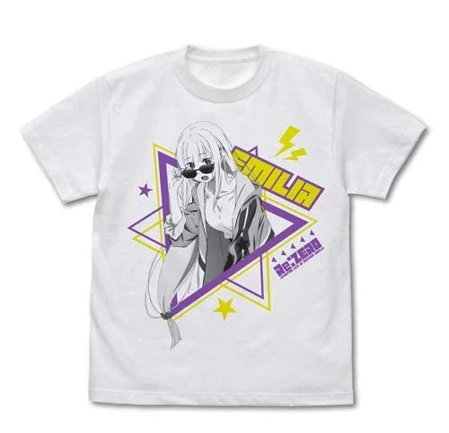 Re:Zero Emilia Street Fashion Ver./white M - Adult & Kids T-Shirts, Sweatshirts & Hoodies apparel design preview 1