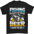 Fishing Beer Funny Fisherman Alcohol Mens 100% Cotton - Adult & Kids T-Shirts, Sweatshirts & Hoodies apparel design preview 1