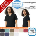 American Apparel CVC V-Neck Plain Blank Short Sleeve - Adult & Kids T-Shirts, Sweatshirts & Hoodies apparel design preview 1