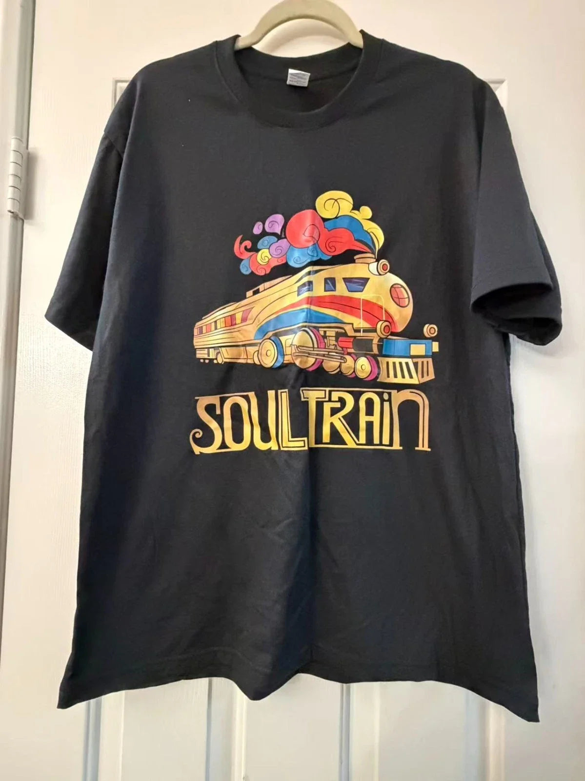 Soul Train Graphic Funk Disco Retro Music Black - Adult & Kids T-Shirts, Sweatshirts & Hoodies apparel design preview 1