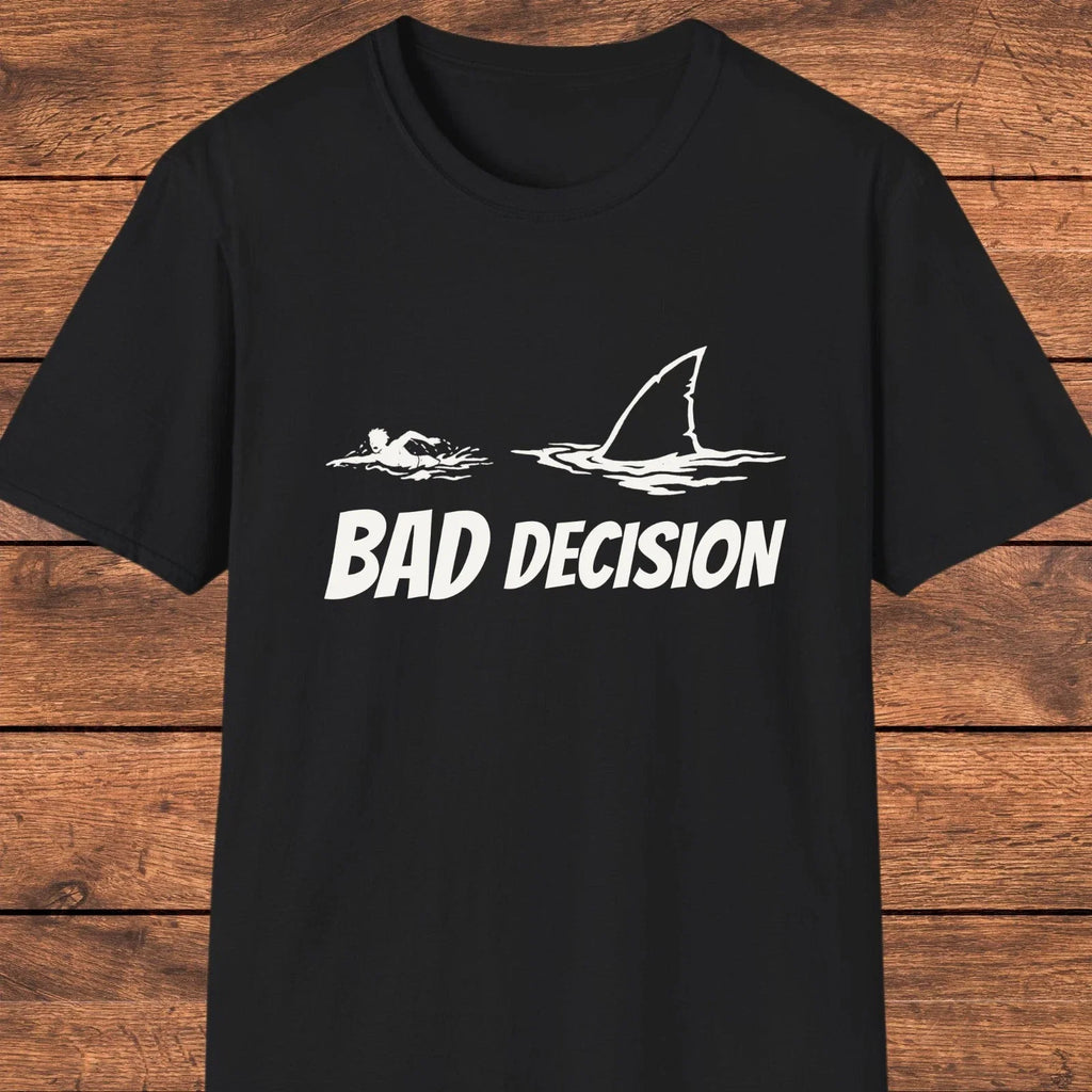 Shark Dark Humor Graphic Funny Ocean Sarcastic Beach - Adult & Kids T-Shirts, Sweatshirts & Hoodies apparel design preview 1