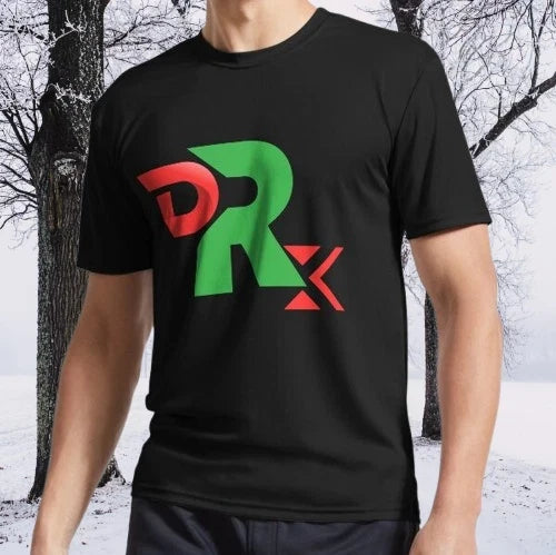 DRx Modern Logo Design Futuristic Red Funny Size S to - Adult & Kids T-Shirts, Sweatshirts & Hoodies apparel design preview 1