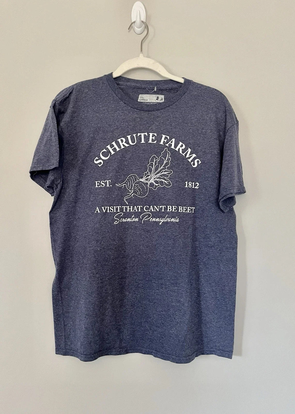 The Office Schrute Farms Unisex Medium Navy Heather - Adult & Kids T-Shirts, Sweatshirts & Hoodies apparel design preview 1