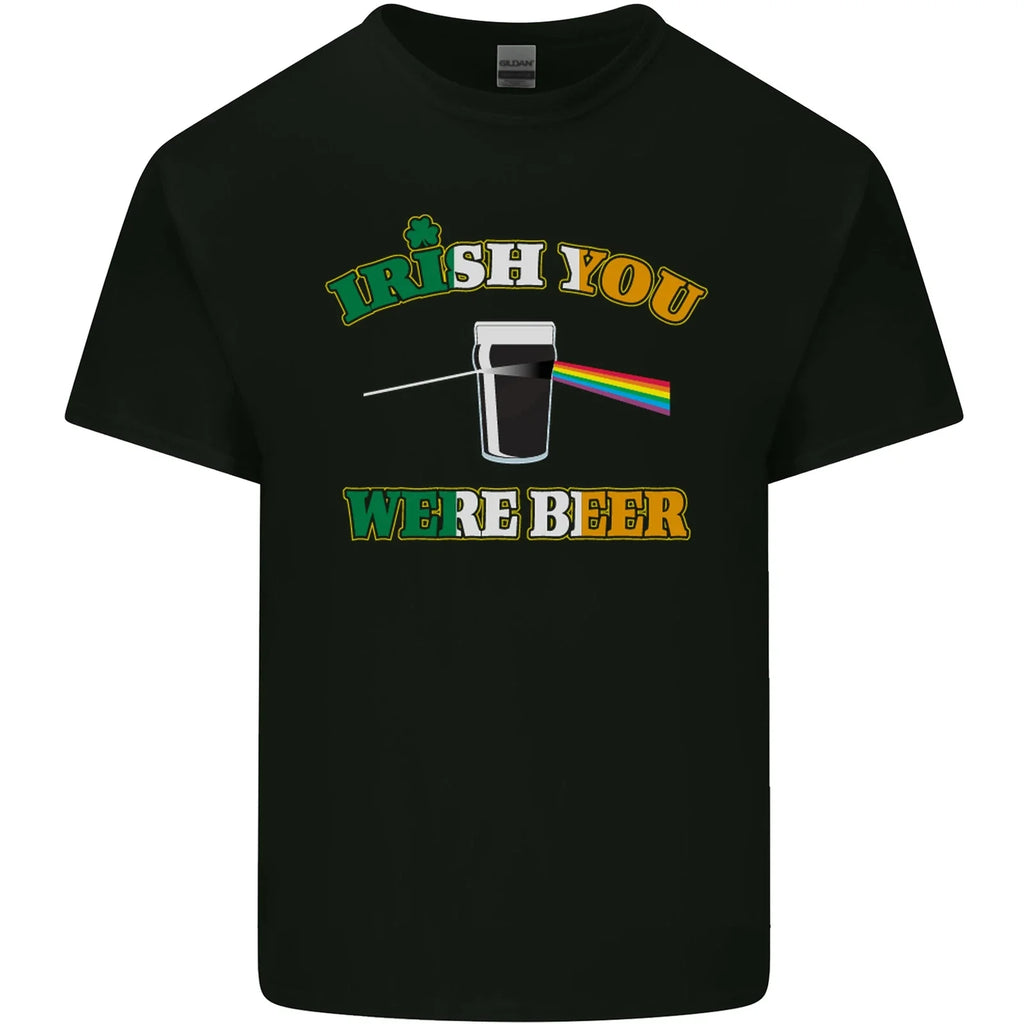 Irish You Were Beer St Patricks Day Mens Cotton Top - Adult & Kids T-Shirts, Sweatshirts & Hoodies apparel design preview 1