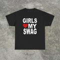 Girls Love My Swag Funny Y2K Graphic Mens Black Retro - Adult & Kids T-Shirts, Sweatshirts & Hoodies apparel design preview 1