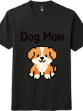 Pixel Art Dog Mom Graphic 8-Bit Style for Lovers - Adult & Kids T-Shirts, Sweatshirts & Hoodies apparel design preview 1