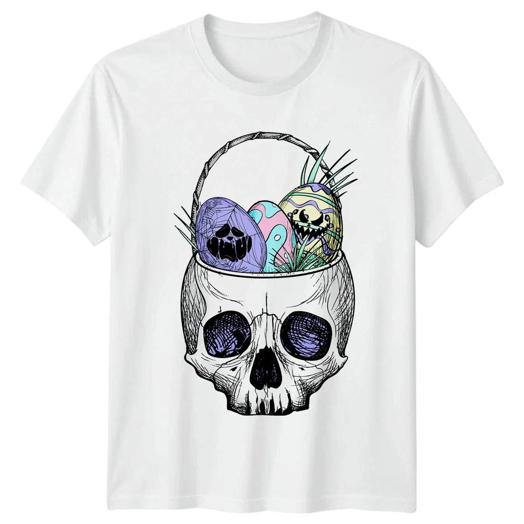Pastel Goth Skull Easter Basket - Adult & Kids T-Shirts, Sweatshirts & Hoodies apparel design preview 1