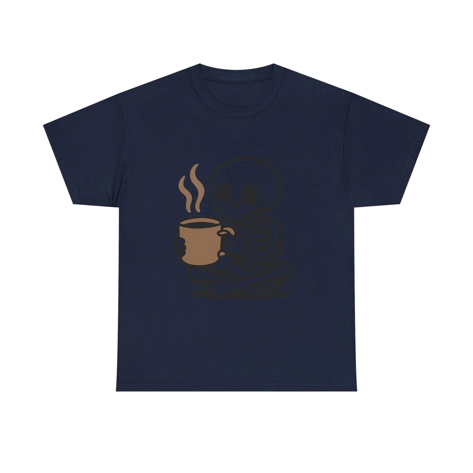 Skeleton Drinking Coffee Funny Halloween Spooky Lover - Adult & Kids T-Shirts, Sweatshirts & Hoodies apparel design preview 1