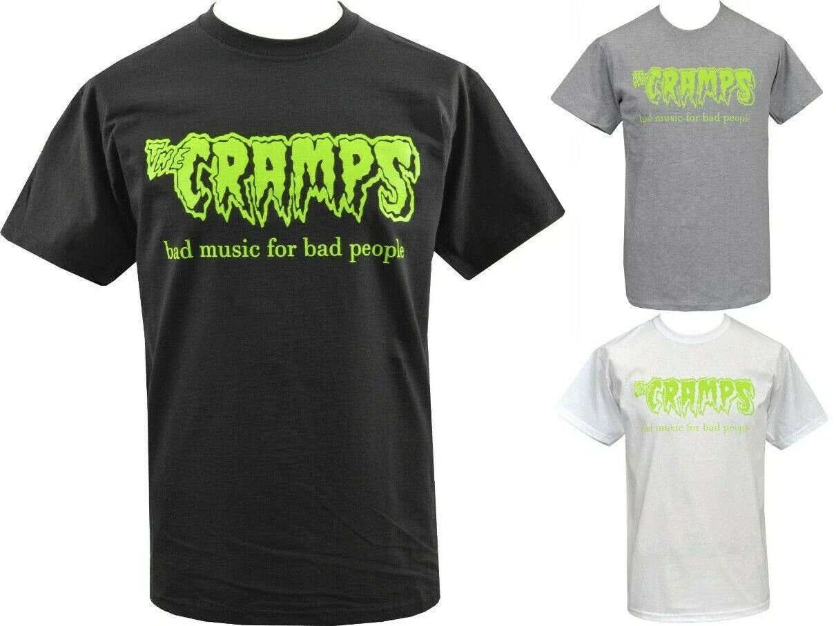 The Cramps Mens PSYCHOBILLY Bad Music For People - Adult & Kids T-Shirts, Sweatshirts & Hoodies apparel design preview 1