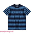 Cotton Striped Round-Neck Short-Sleeved Men Women - Adult & Kids T-Shirts, Sweatshirts & Hoodies apparel design preview 1