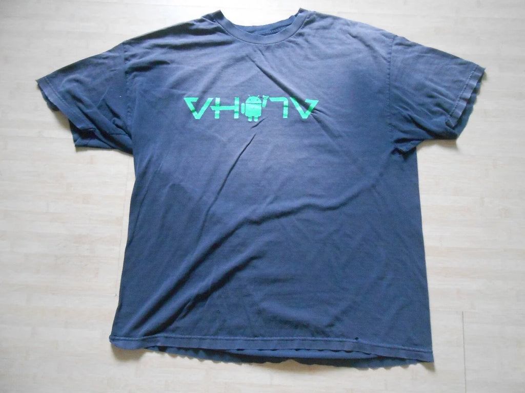 VINTAGE Y2K Upside Down Aloha BLACK Mens 2XL XXL - Adult & Kids T-Shirts, Sweatshirts & Hoodies apparel design preview 1