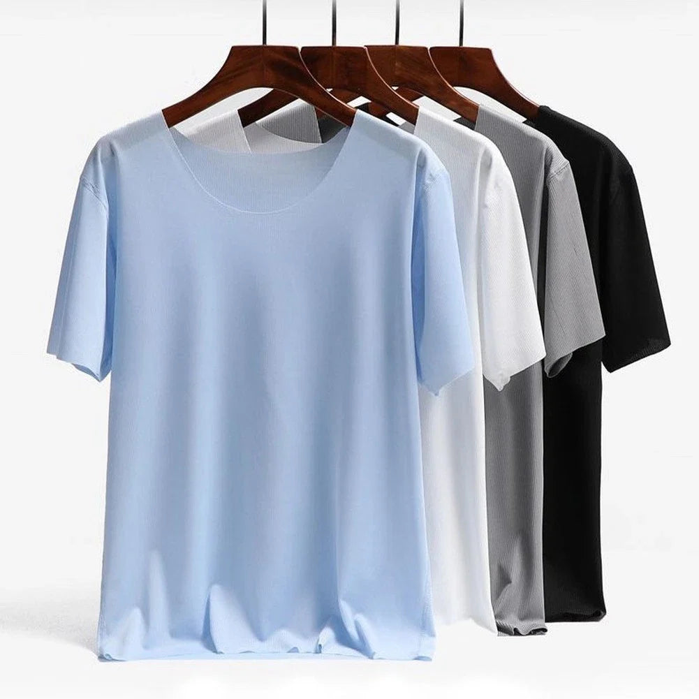 Men's Ultra-Thin Ice Silk Short Sleeve for Home Wear - Adult & Kids T-Shirts, Sweatshirts & Hoodies apparel design preview 1