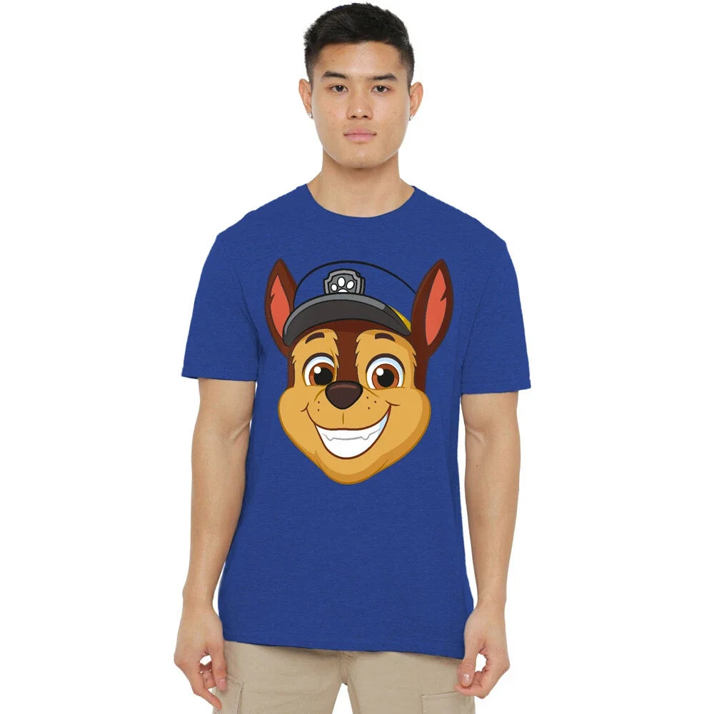 Paw Patrol Chase Grin S-2XL-Royal Blue - Adult & Kids T-Shirts, Sweatshirts & Hoodies apparel design preview 1
