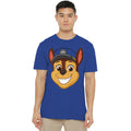 Paw Patrol Chase Grin S-2XL-Royal Blue - Adult & Kids T-Shirts, Sweatshirts & Hoodies apparel design preview 1