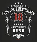 18th Birthday Now It Goes Round In The Club Of Adults - Adult & Kids T-Shirts, Sweatshirts & Hoodies apparel design preview 1