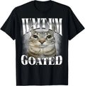 Wait I'm Goated Cat Silly Funny Meme Men Women - Adult & Kids T-Shirts, Sweatshirts & Hoodies apparel design preview 1