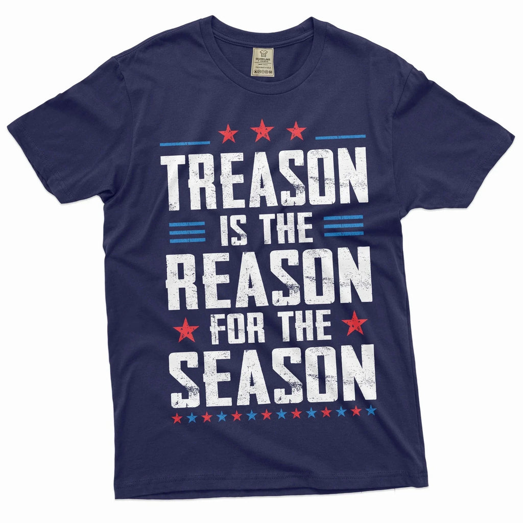 Funny 4th of July Treason is the reason for this - Adult & Kids T-Shirts, Sweatshirts & Hoodies apparel design preview 1
