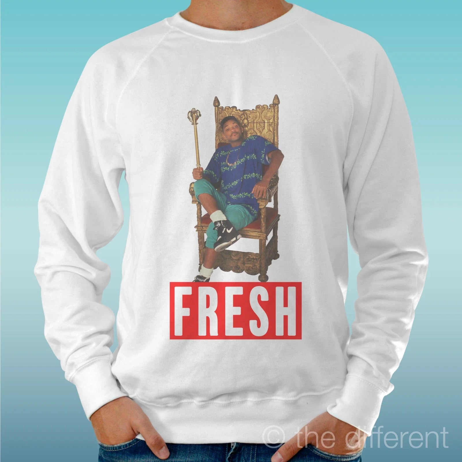 Felpa Man Light Sweater White Fresh Prince Funny Road - Adult & Kids T-Shirts, Sweatshirts & Hoodies apparel design preview 1