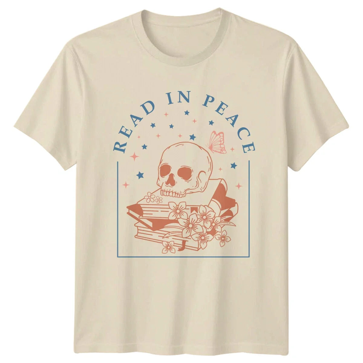 Read In Peace Skull Books Gothic Reader Gift Bookworm - Adult & Kids T-Shirts, Sweatshirts & Hoodies apparel design preview 1