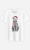 Men's Short Sleeve White, XMAS CAT - Adult & Kids T-Shirts, Sweatshirts & Hoodies apparel design preview 1