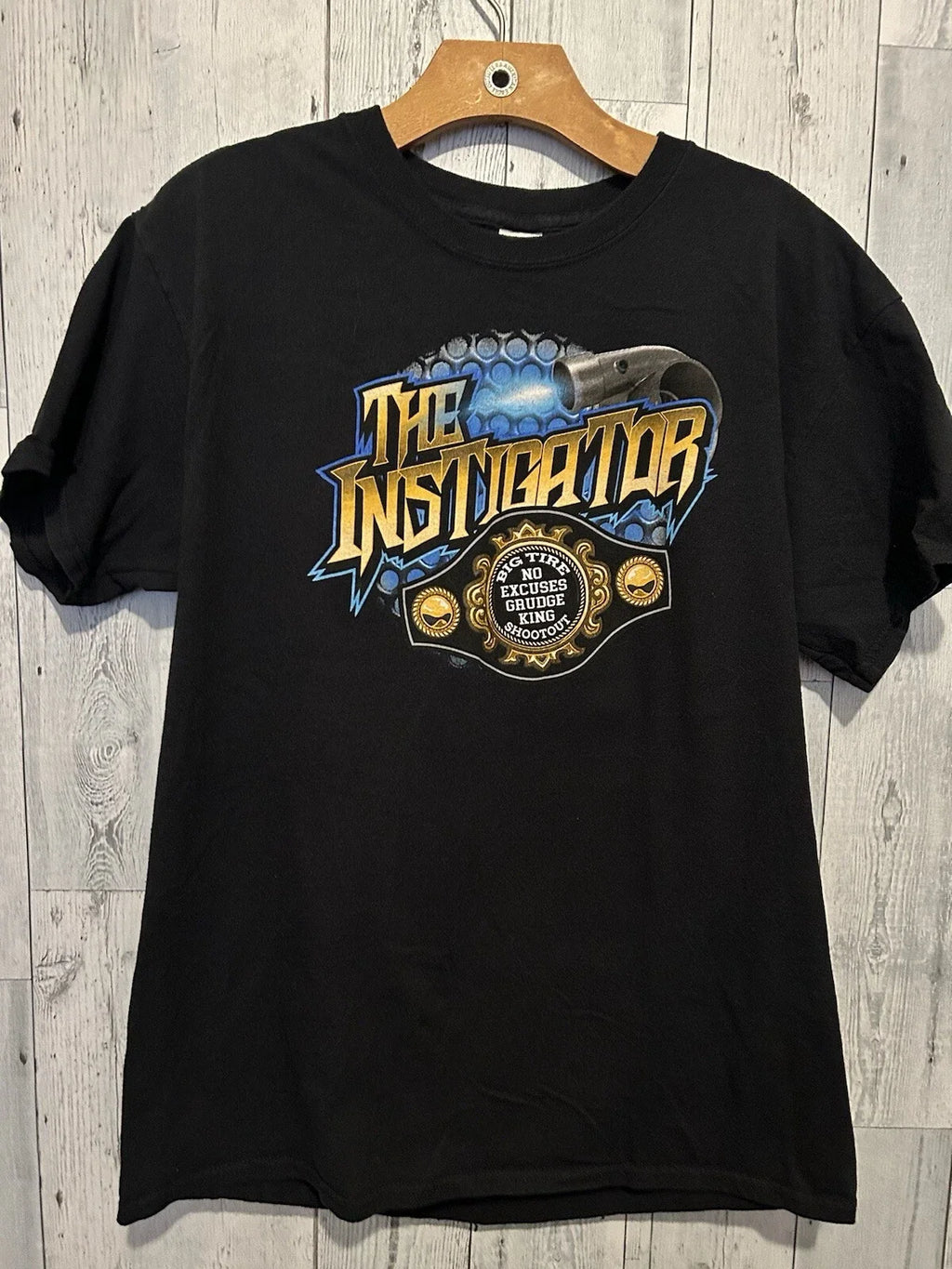 Men's The Instigator Grunge King Black Size L Troy A - Adult & Kids T-Shirts, Sweatshirts & Hoodies apparel design preview 1