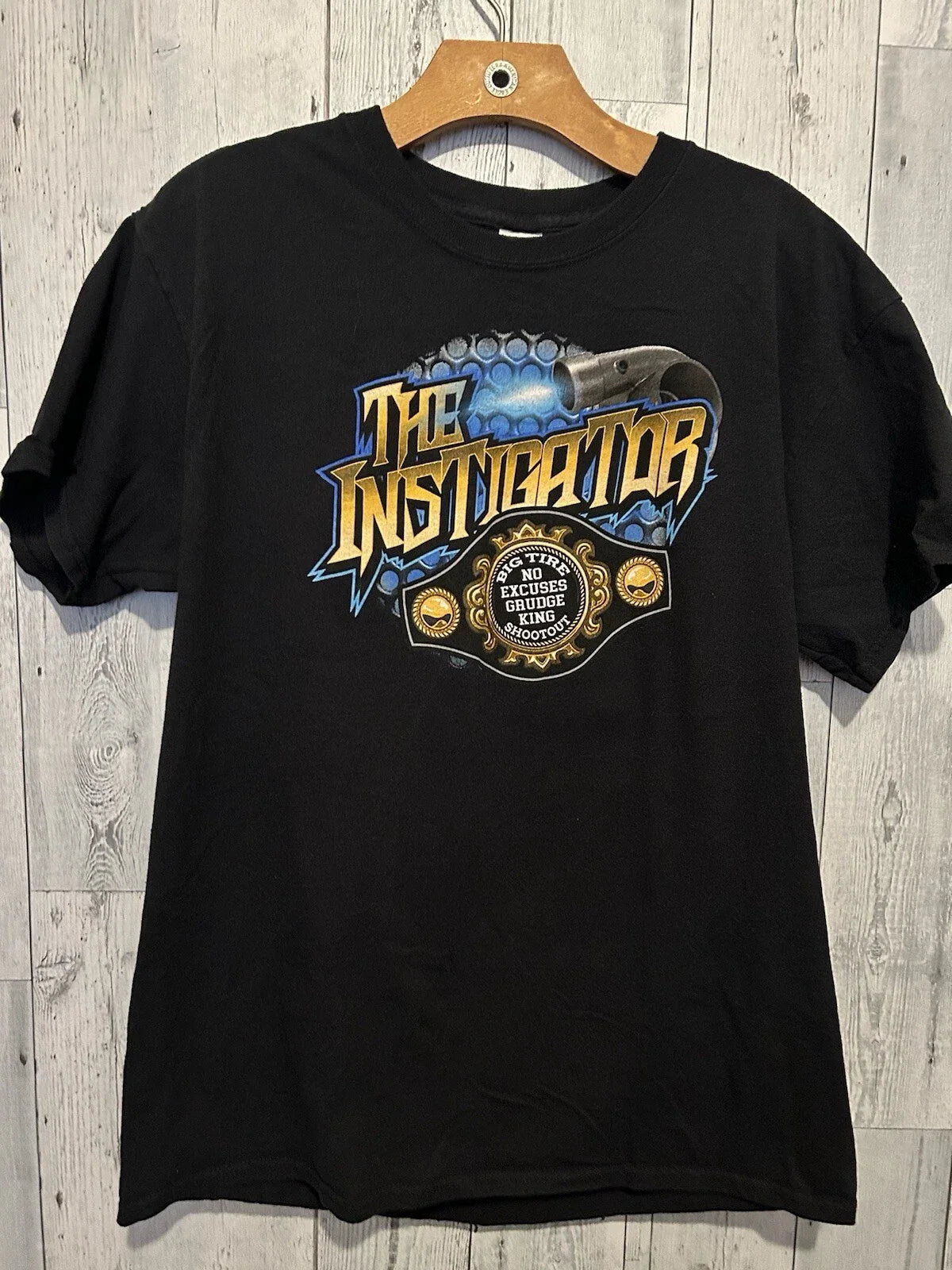 Men's The Instigator Grunge King Black Size L Troy A - Adult & Kids T-Shirts, Sweatshirts & Hoodies apparel design preview 1