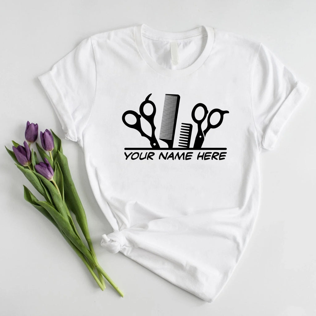 Personalized Barber Name Custom Printed Hairdresser - Adult & Kids T-Shirts, Sweatshirts & Hoodies apparel design preview 1
