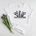 Personalized Barber Name Custom Printed Hairdresser - Adult & Kids T-Shirts, Sweatshirts & Hoodies apparel design preview 1