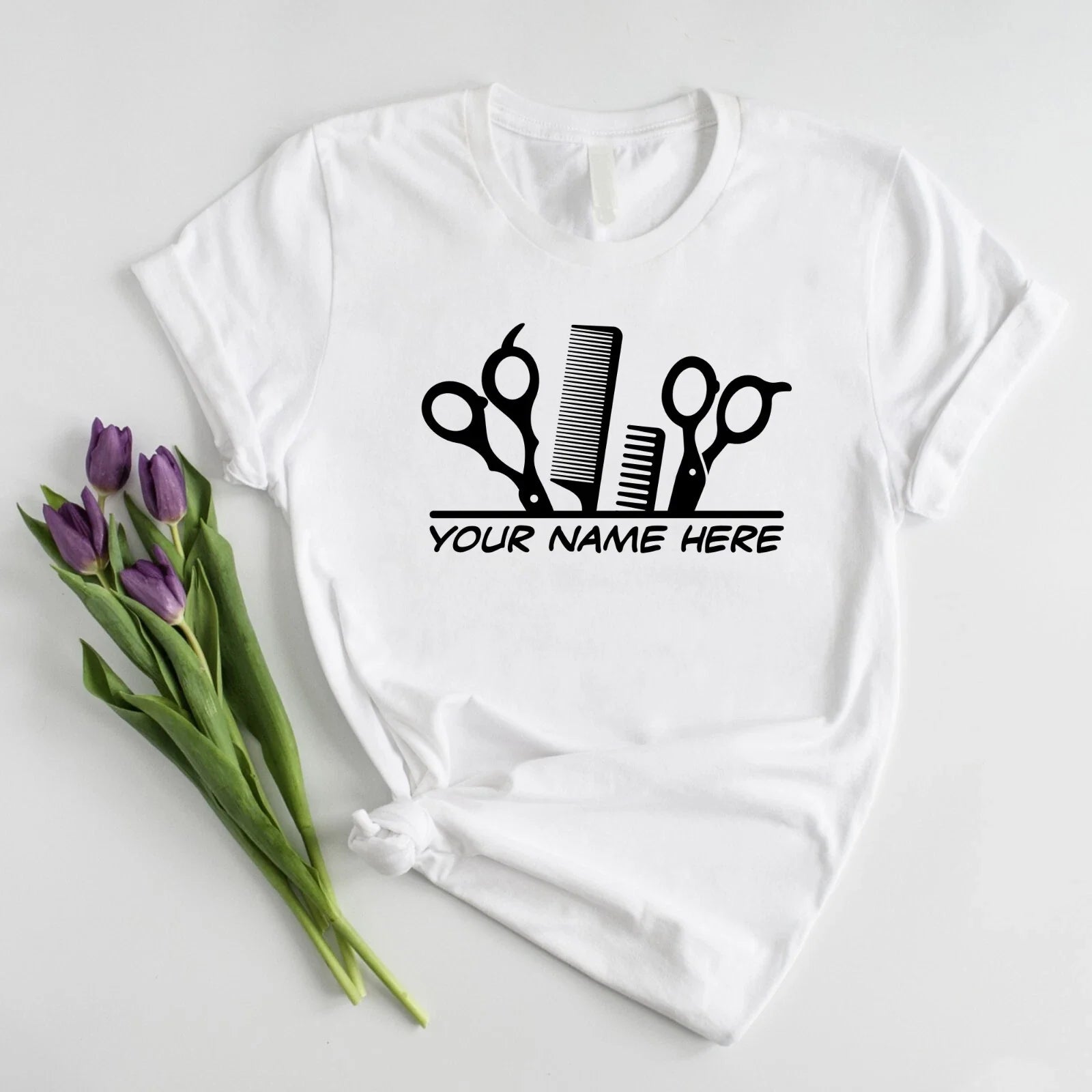 Personalized Barber Name Custom Printed Hairdresser - Adult & Kids T-Shirts, Sweatshirts & Hoodies apparel design preview 1