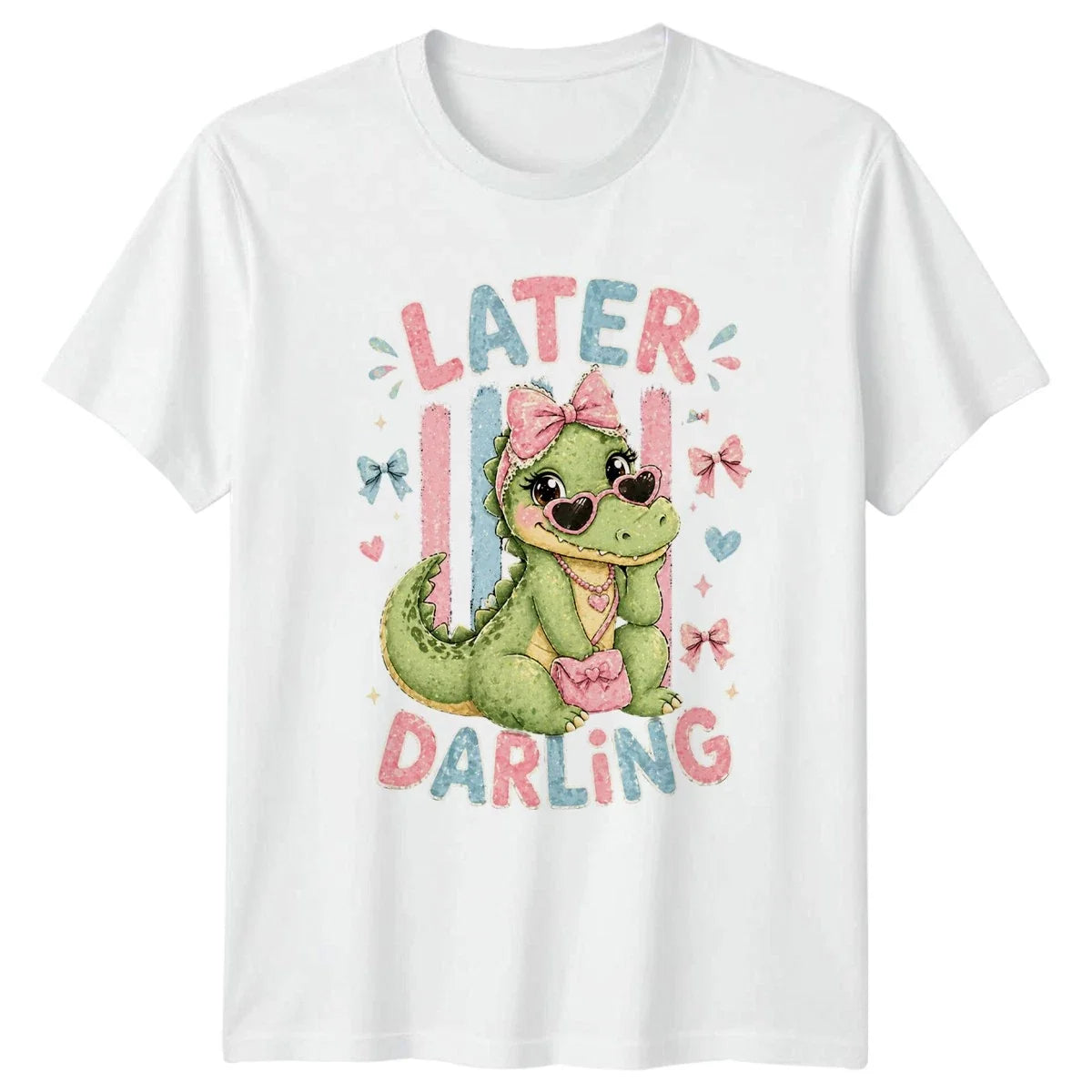 Later Darling Womens Alligator Animal Birthday Gift - Adult & Kids T-Shirts, Sweatshirts & Hoodies apparel design preview 1