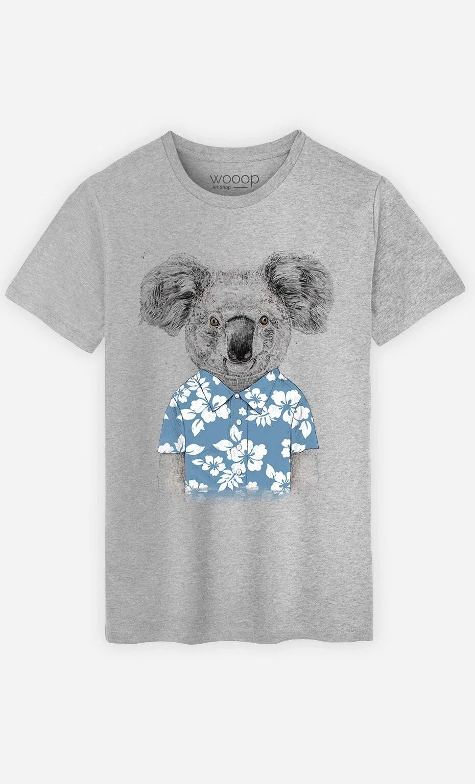 Men's Short Sleeve Summer Koala Blue Grey Colour - Adult & Kids T-Shirts, Sweatshirts & Hoodies apparel design preview 1