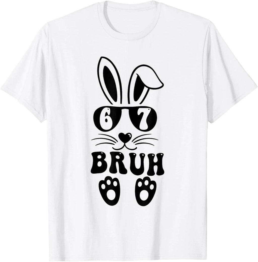 Bruh Six Seven Meme Rabbit Bunny Sunglasses - Adult & Kids T-Shirts, Sweatshirts & Hoodies apparel design preview 1
