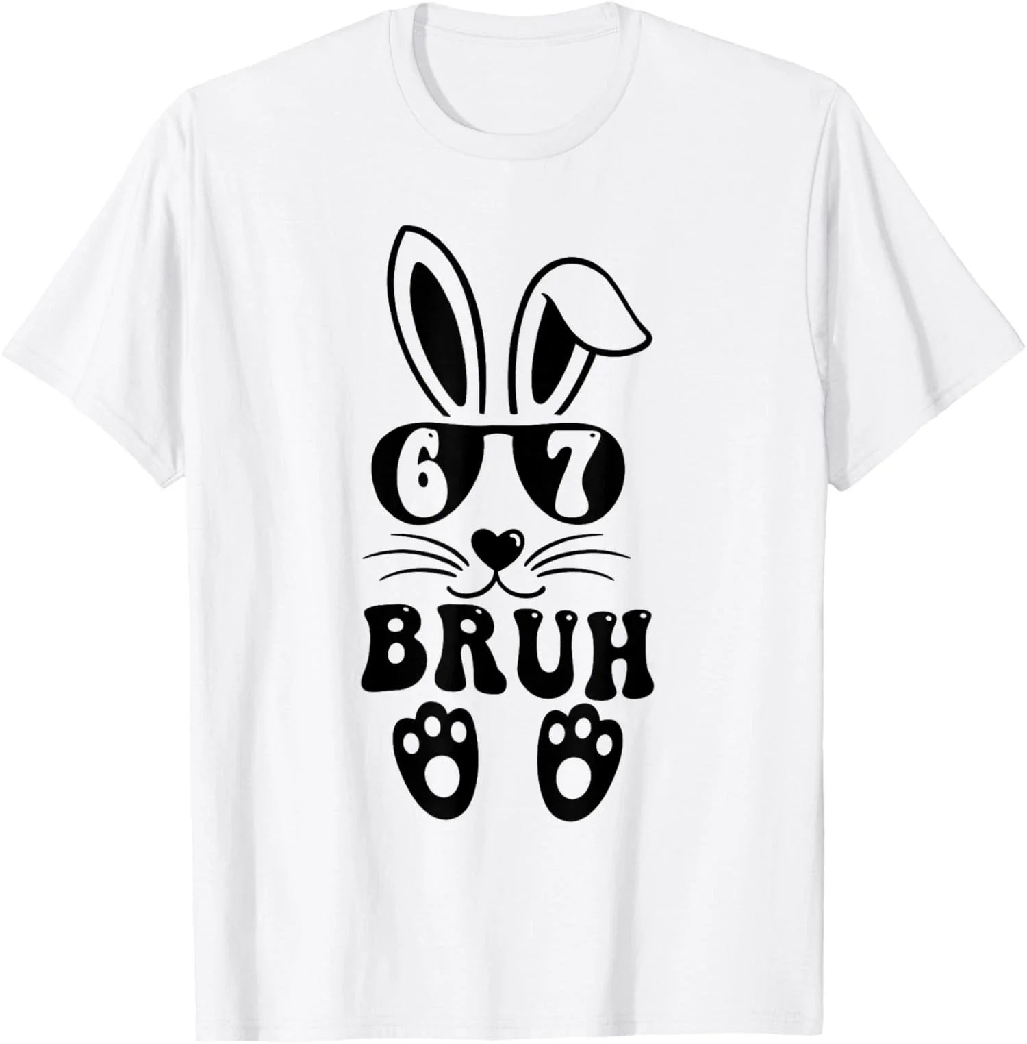 Bruh Six Seven Meme Rabbit Bunny Sunglasses - Adult & Kids T-Shirts, Sweatshirts & Hoodies apparel design preview 1