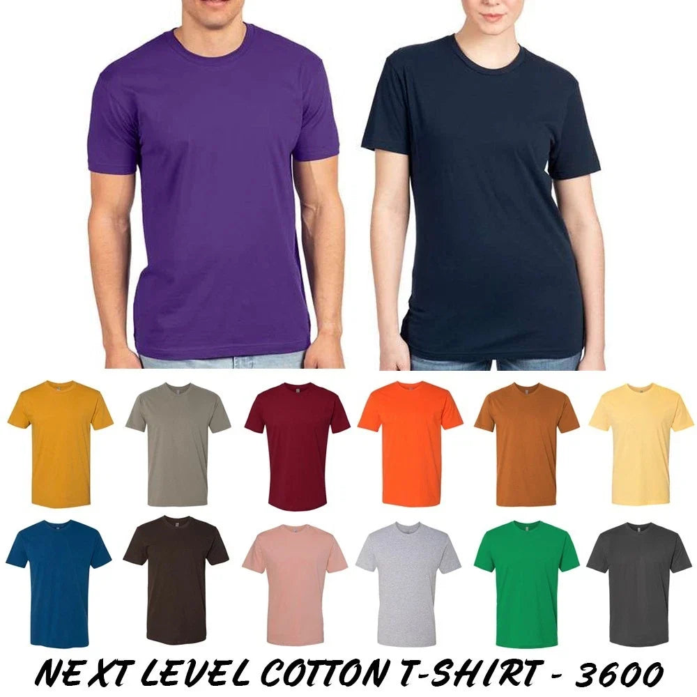 Cotton Next Level 3600 Apparel Unisex Premium Plain - Adult & Kids T-Shirts, Sweatshirts & Hoodies apparel design preview 1