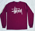 Stussy Basic Logo Mens SM Pink Purple - Adult & Kids T-Shirts, Sweatshirts & Hoodies apparel design preview 1