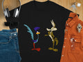 Wile E Coyote and Road Runner Cartoon Character USA - Adult & Kids T-Shirts, Sweatshirts & Hoodies apparel design preview 1
