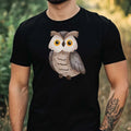 Mens Cool Owl Print Cotton Size XS to 5XL - Adult & Kids T-Shirts, Sweatshirts & Hoodies apparel design preview 1