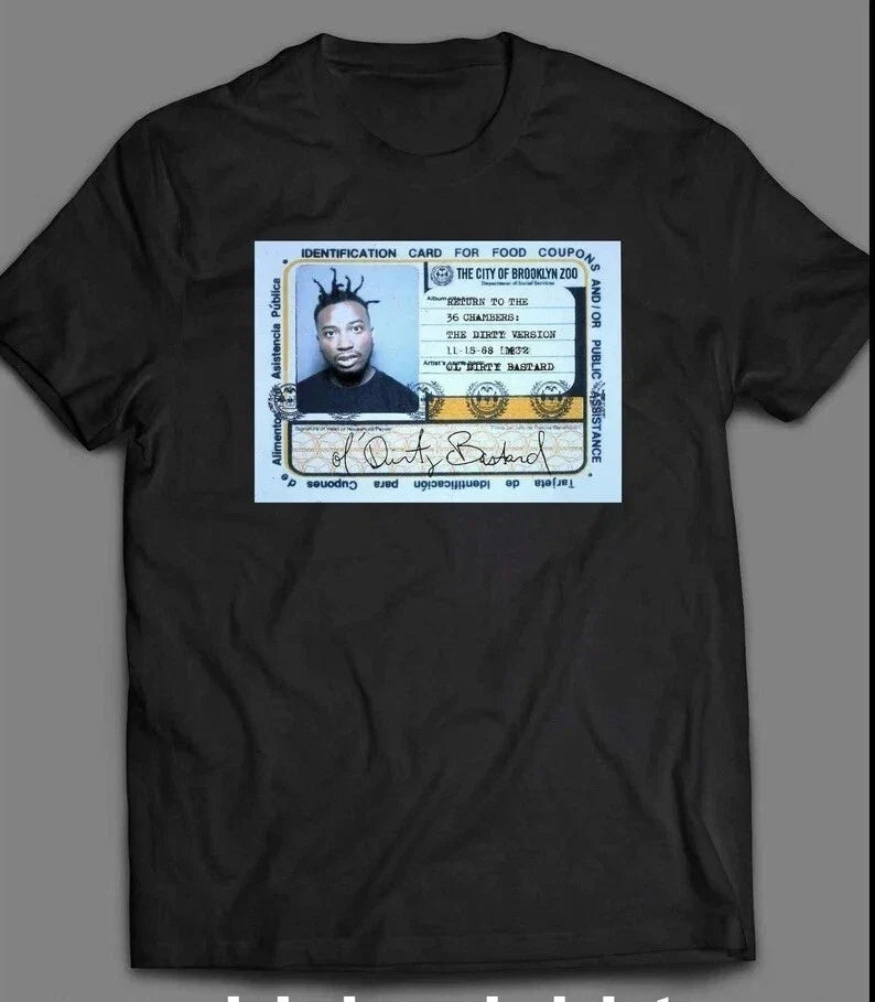 Ol Dirty Bastard Food Stamp Card Unisex Black S-5XL - Adult & Kids T-Shirts, Sweatshirts & Hoodies apparel design preview 1