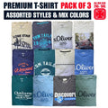 Men's Big Size Printed 100% Cotton Pack of 3 Assorted - Adult & Kids T-Shirts, Sweatshirts & Hoodies apparel design preview 1