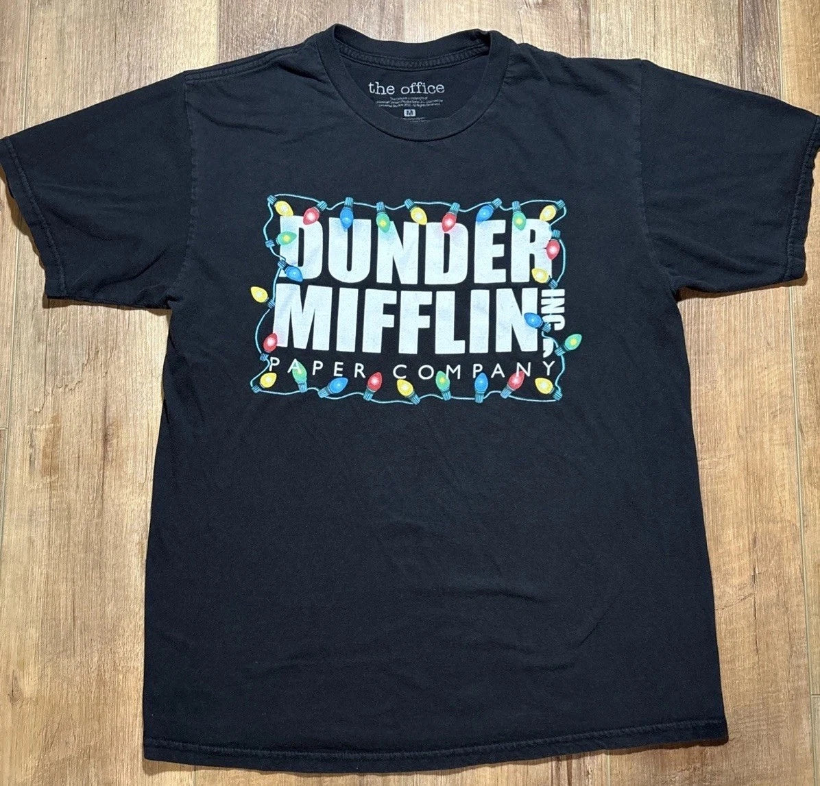 The Office Dunder Mifflin Mens Medium Black Holiday - Adult & Kids T-Shirts, Sweatshirts & Hoodies apparel design preview 1