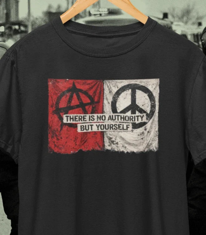 Crass No Authority Anarcho Punk Rock Anarchy Peace - Adult & Kids T-Shirts, Sweatshirts & Hoodies apparel design preview 1