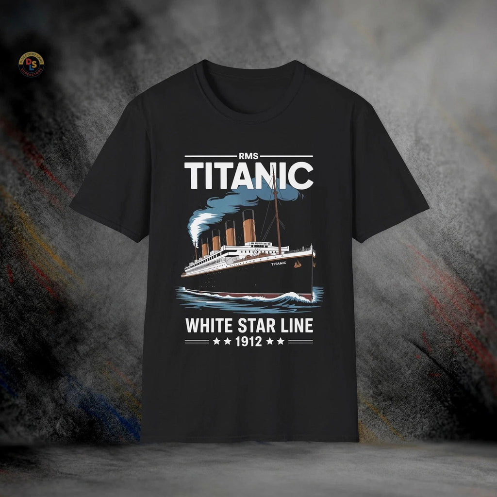RMS Titanic White Star Line 1912 Softstyle - Adult & Kids T-Shirts, Sweatshirts & Hoodies apparel design preview 1